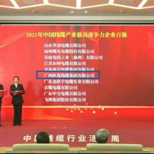 喜報(bào)！縱覽線纜集團(tuán)榮膺 “中國線纜產(chǎn)業(yè)最具競(jìng)爭(zhēng)力企業(yè)100強(qiáng)” ...